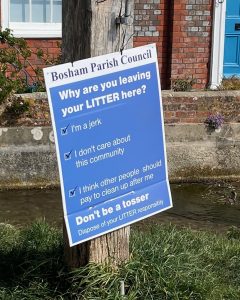 Don't be a tosser - Bosham Parish Council